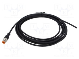 Connection lead; M12; PIN: 4; straight; 5m; plug; 250VAC; 4A; IP67