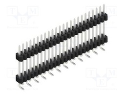 Connector: pin strips; pin header; male; PIN: 24; 1.27mm; SMT; 1x24