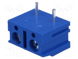 PCB terminal block; straight; 7.5mm; ways: 2; on PCBs; 2.5mm2; 10A