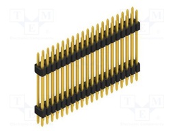 Connector: pin strips; pin header; male; PIN: 40; 1.27mm; THT; 2x20