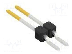 Connector: pin strips; pin header; male; PIN: 2; 2.54mm; SMT; 1x2