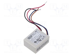 Power supply: switched-mode; LED; 7W; 5÷14.5VDC; 500mA; 90÷295VAC