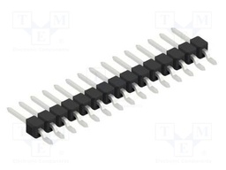 Connector: pin strips; pin header; male; PIN: 15; 2.54mm; SMT; 1x15