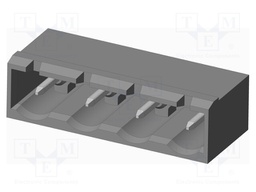 Connector: pluggable terminal block; socket; male; on PCBs