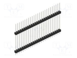 Connector: pin strips; pin header; male; PIN: 25; 2.54mm; THT; 1x25