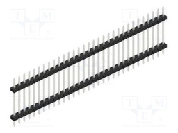 Connector: pin strips; pin header; male; PIN: 31; 2mm; THT; 1x31