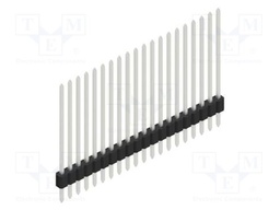 Connector: pin strips; pin header; male; PIN: 20; 1.27mm; THT; 1x20