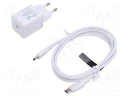 Power supply: switching; mains,plug-in; 5÷12VDC; 20W; white; 3A