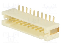 Socket; wire-board; male; 2mm; PIN: 10; SMT; 1A; tinned; -25÷85°C