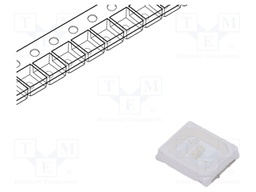 LED; SMD; 2835,PLCC2; blue; 1700÷2200mcd; 2.8x3.5x0.7mm; 120°