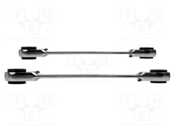 Wrench-set; double-sided,rattle,box; Plating: chromium; 2pcs.