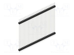Connector: pin strips; pin header; male; PIN: 28; 2.54mm; THT; 1x28