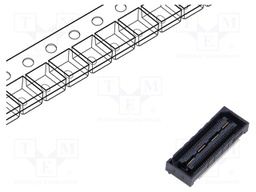 Connector: PCB to PCB; female; PIN: 60; 0.5mm; QSH; gold-plated; SMT