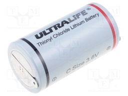 Battery: lithium; 3.6V; C; soldering lugs; Ø26.2x50mm; 6500mAh