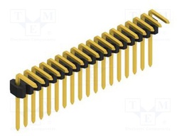 Connector: pin strips; pin header; male; PIN: 18; 1.27mm; THT; 1x18