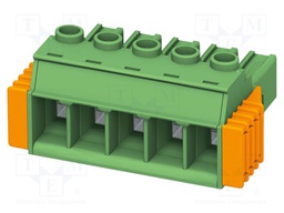 PCB connector, nominal cross section: 6 mm?, color: green, n