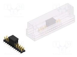 Connector: pin strips; pin header; male; PIN: 22; 2.54mm; SMT; 2x11