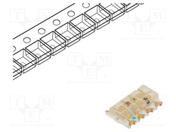 LED; red,infrared,green,yellow; SMD; 2.6÷3.2/2.1÷2.6/1.4÷1.8VDC
