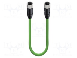 Cable: for sensors/automation; M12; PIN: 4; 1m; plug; 50VAC; 4A; 0985