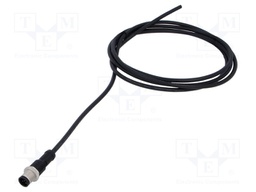 Connector: M12; plug; male; straight; Plating: gold-plated; cables