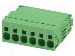 PCB connector, nominal cross section: 6 mm?, color: green, n