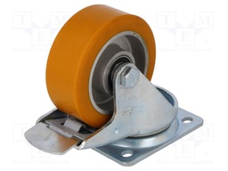 Transport wheel; Ø: 100mm; W: 40mm; H: 128mm; torsional with lock