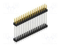 Connector: pin strips; pin header; male; PIN: 36; 2.54mm; THT; 2x18