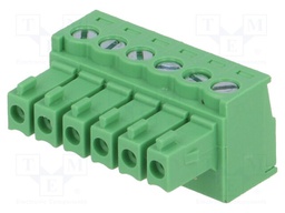 Pluggable terminal block; 3.5mm; ways: 6; straight; plug; female