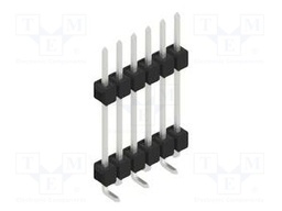 Connector: pin strips; pin header; male; PIN: 6; 2.54mm; SMT; 1x6