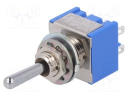 Switch: toggle; Pos: 3; DP3T; (ON)-OFF-(ON); 6A/125VAC; -10÷55°C