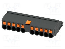PCB connector, nominal cross section: 4 mm2, color: black, n
