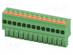 PCB connector, nominal cross section: 1.5 mm2, color: green,