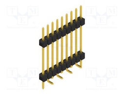 Connector: pin strips; pin header; male; PIN: 9; 2.54mm; SMT; 1x9