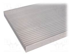 Heatsink: moulded; grilled; natural; L: 1000mm; W: 200mm; H: 25mm