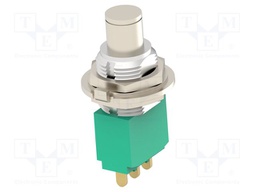 Switch: push-button; Pos: 2; SPST-NC; 3A/250VAC; 4A/28VDC; ON-(OFF)
