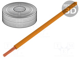 Wire; H07Z-K; stranded; Cu; 4mm2; orange; FRNC; 450/750V