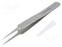 Tweezers; 110mm; for precision works; Blades: straight,narrowed
