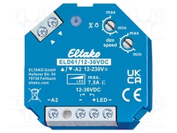 Dimmer; plaster embedded; 12÷36VDC; intelligent house