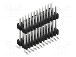 Connector: pin strips; pin header; male; PIN: 24; 1.27mm; SMT; 2x12