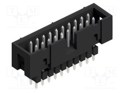 Connector: pin strips; pin header; male; PIN: 20; 2.54mm; THT; 2x10