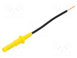 Probe tip; 36A; yellow; Socket size: 4mm; Plating: nickel plated