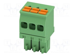 PCB connector, nominal cross section: 1.5 mm2, color: green,