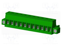 Connector: pluggable terminal block; plug; female; straight; 12A