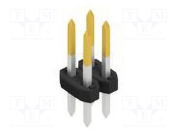 Connector: pin strips; pin header; male; PIN: 4; 2mm; THT; 2x2; 100V