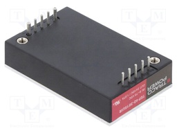 Converter: DC/DC; 40W; Uin: 9÷75V; 24VDC; Iout: 1.67A; Quarter Brick