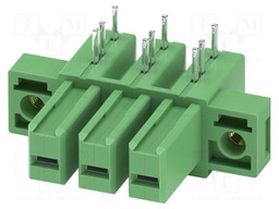 PCB headers, nominal cross section: 6 mm?, color: green, nom