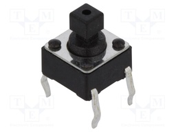 Microswitch TACT; SPST-NO; Pos: 2; 0.05A/12VDC; THT; none; 2.5N
