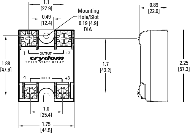 Relay: solid state; Ucntrl: 3.5÷32VDC; 40A; 1÷200VDC; -40÷100°C