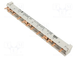 Busbar; 10mm2; Poles: 4; 690VAC; 690VDC; Inom: 63A; No.of mod: 3