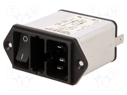 Connector: AC supply; socket; male; 1A; 250VAC; IEC 60320; 10mH